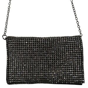 Amber Sceats Stella Rhinestone Bling Evening Clutch Bag 8" x 5" Holiday Party!